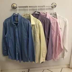 JoS A BANK 17-34 non- iron slim fit dress shirt